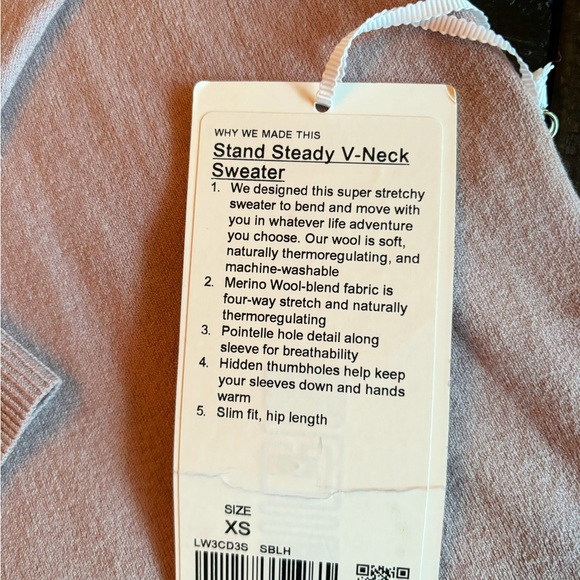 Lululemon Stand Steady V-Neck Sweater Size XS - Picture 4 of 4